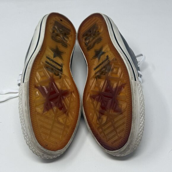 Converse John Varvatos Sneakers Womens 7.5 Gray Leather Distressed Lace Up Shoes - Picture 15 of 16